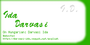 ida darvasi business card